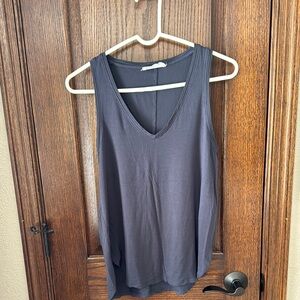 Double Zero - Women's Sleeveless V-Neck Top - Navy